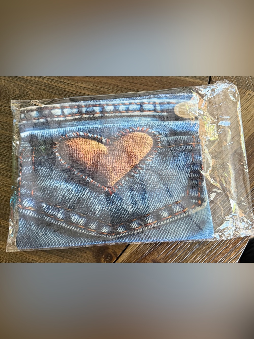 Heart Shaped Denim Make Up
Bag ~ NEW!